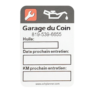 Étiquettes manuelles